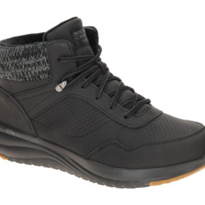 Skechers 144739 BKGY Mid Cut Sneaker Damen Schwarz Waterproof Air Cooled Memo...