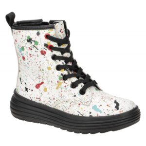 Geox J16ETA PHAOLAE GIRL M?dchen Boots wei?/multicolor wasserdicht atmungsaktiv