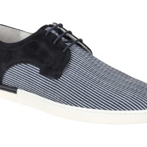Floris van Bommel FvB 30288 Herren Halbschuhe dunkelblau-wei? Gestreift - Ech...