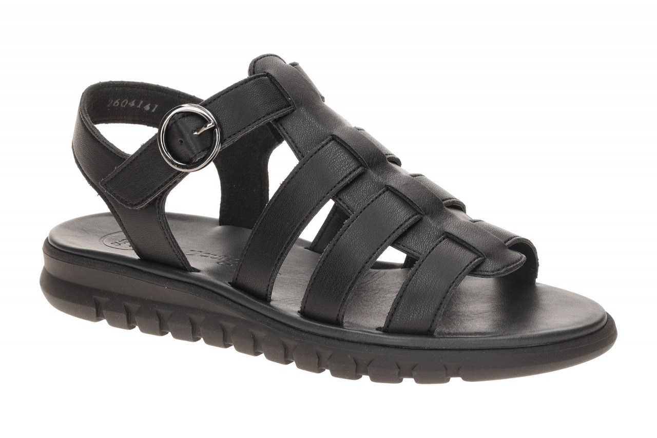 Paul Green Damen Sandale 6204-009 schwarz | Echtleder - flexibel, flach, Klet... 1 Paul Green Damen Sandale 6204-009 schwarz | Echtleder - flexibel, flach, Klet...
