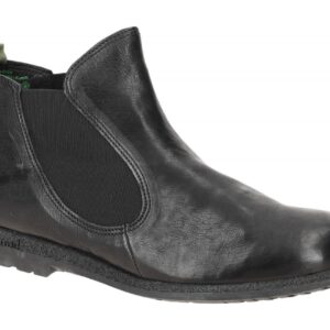 Think 865 Schwarz Damen Stiefeletten Echtleder Chelsea-Boots