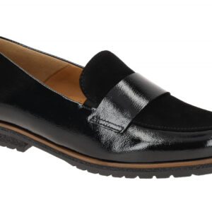 Gabor 72.042.37 FLORENZ Damen Slipper Schwarz Echtleder bequem 1,5cm Absatz