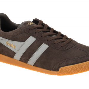 Gola CMA192TC Harrier Herren Sneakers dunkelbraun Grau Leder Textil herausneh...