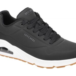 Skechers 52458 BLK UNO Stand On Air Herren Sneakers schwarz Durabuck Air Cool...