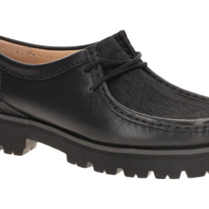Clarks Walla Yukoner 26186505 4 Damenschuhe Schwarz Plateau Mokassin