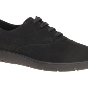 Ecco 23930302001 Damen Halbschuhe Schwarz Nubukleder Keilabsatz Schuhe