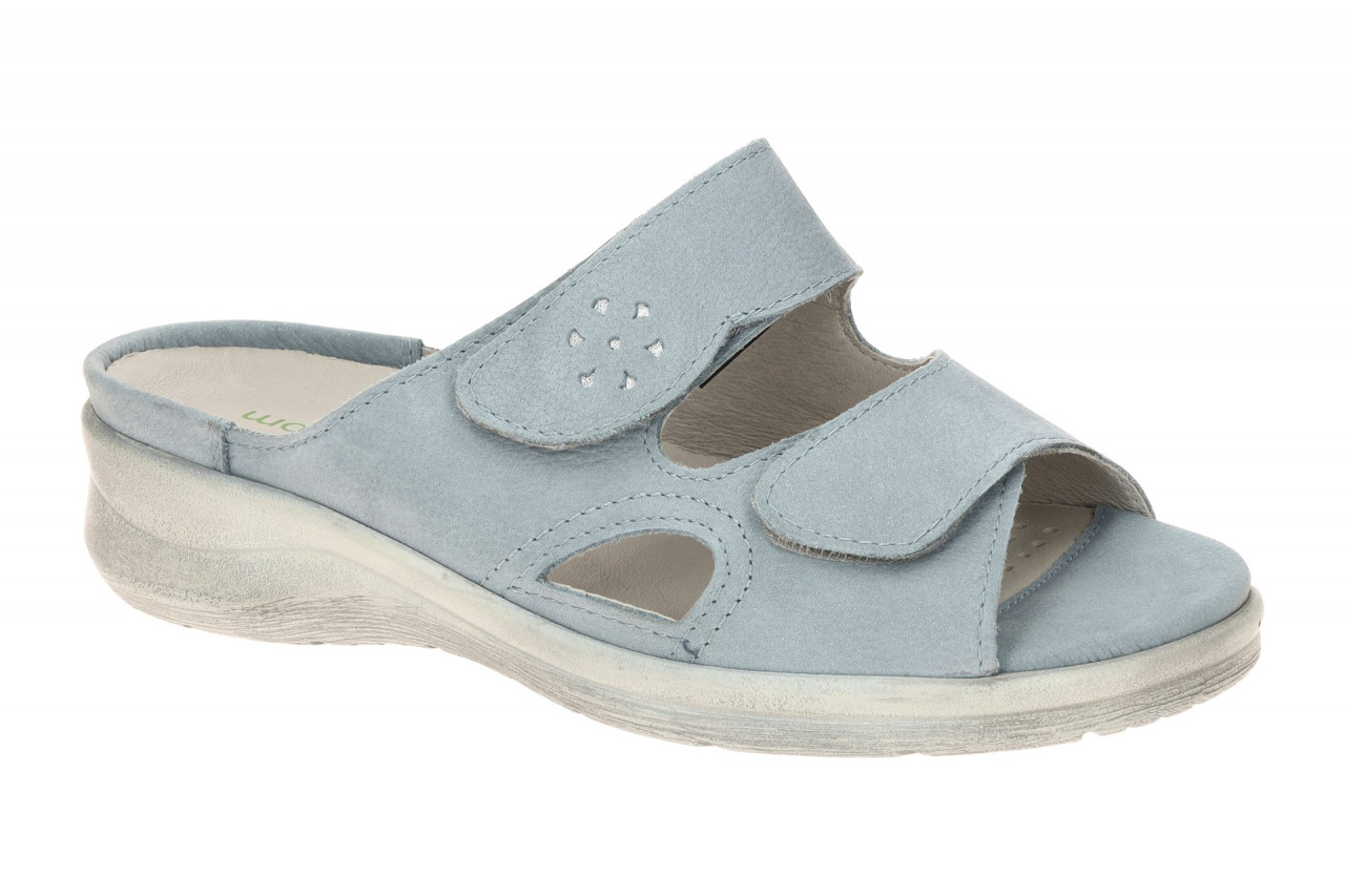 Waldl?ufer 811503 MERLE Damenschuhe Pantoletten Blau Sky/Silber bequem & leicht 1 Waldl?ufer 811503 MERLE Damenschuhe Pantoletten Blau Sky/Silber bequem & leicht