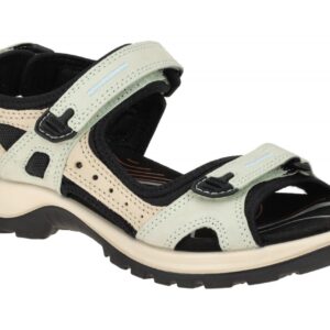 Ecco 06956360879 Yucatan Sandale Damen matcha/sand Nubuck Leder Textil Gummis...