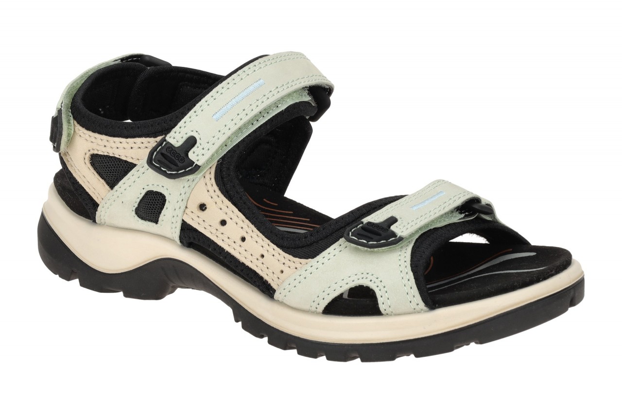 Ecco 06956360879 Yucatan Sandale Damen matcha/sand Nubuck Leder Textil Gummis... 1 Ecco 06956360879 Yucatan Sandale Damen matcha/sand Nubuck Leder Textil Gummis...
