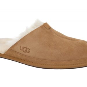 UGG 1123660 che HYDE Herren Pantoletten Leder chestnut Warmfutter Ledersohle