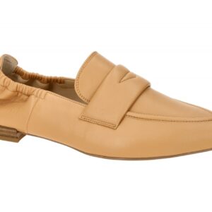 H?gl 7-10 0400 1500 Charlie Damen Slipper Loafer Braun Sahara Echtleder Absatz