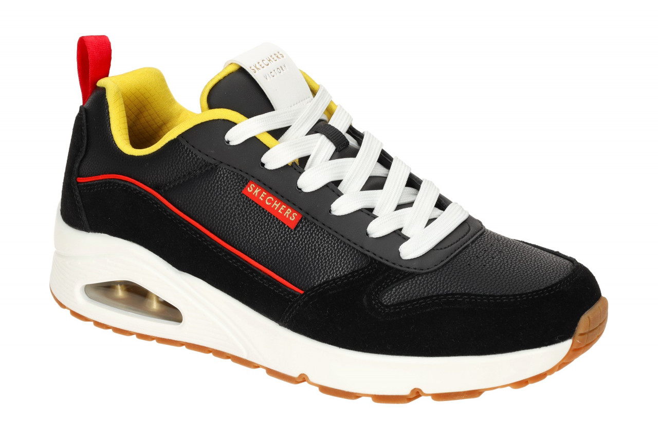 Skechers 183913 BKRD UNO VICTORY PACK Herren Sneaker Schwarz/ Rot Gelb 1 Skechers 183913 BKRD UNO VICTORY PACK Herren Sneaker Schwarz/ Rot Gelb