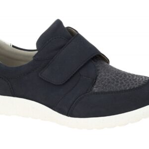 Waldl?ufer 815M32 M-IRA Damenschuhe Slipper Halbschuhe marine/weiss OrthoTritt