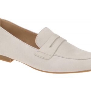 Gabor 85.213.12 elegante Slipper grau visone Veloursleder rund Gr. F - normal