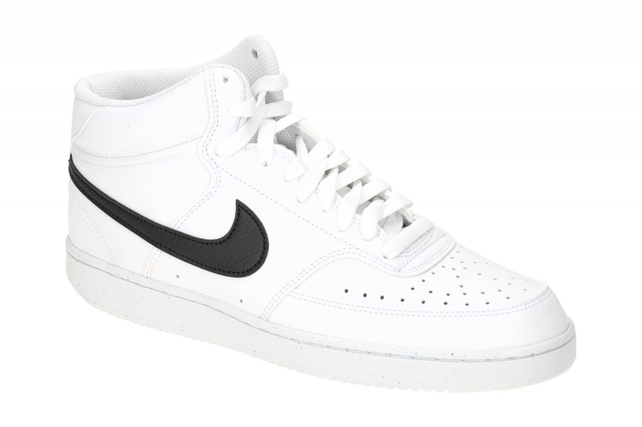 NIKE DN3577 101 COURT VISION MID NEXT NAT - MEN?S White/Black Tennis Sneaker 1 NIKE DN3577 101 COURT VISION MID NEXT NAT - MEN?S White/Black Tennis Sneaker