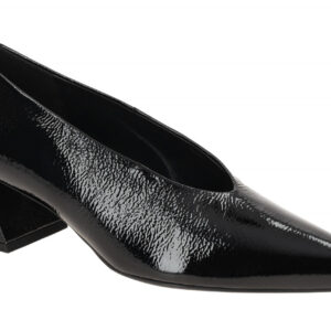H?gl 0-10 4535 0100 Schwarz Lackleder Pumps hoher Absatz 5cm
