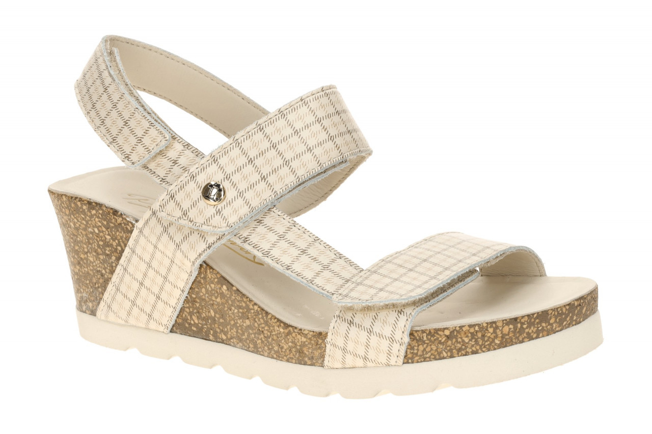Panama Jack Damen Sandalette Vilma Plaid B1 Beige crudo/raw Keilabsatz 4cm 1 Panama Jack Damen Sandalette Vilma Plaid B1 Beige crudo/raw Keilabsatz 4cm
