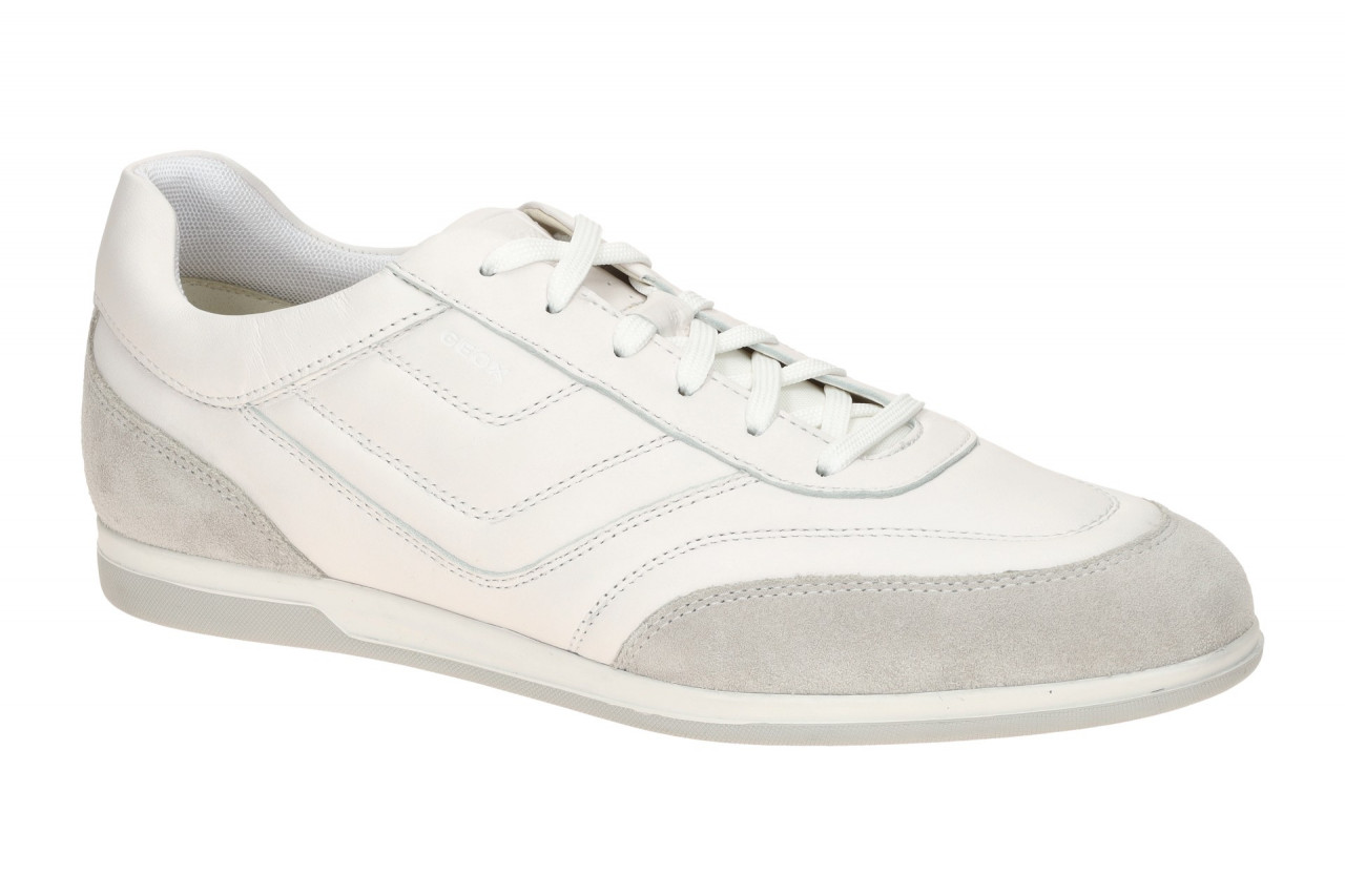 Geox U654GD RENAN Herren-Sneaker wei?, Velourleder-Mix, atmungsaktiv 1 Geox U654GD RENAN Herren-Sneaker wei?, Velourleder-Mix, atmungsaktiv