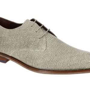 Floris van Bommel FvB 30150-30-01 Grau Echtleder Halbschuhe Blockabsatz
