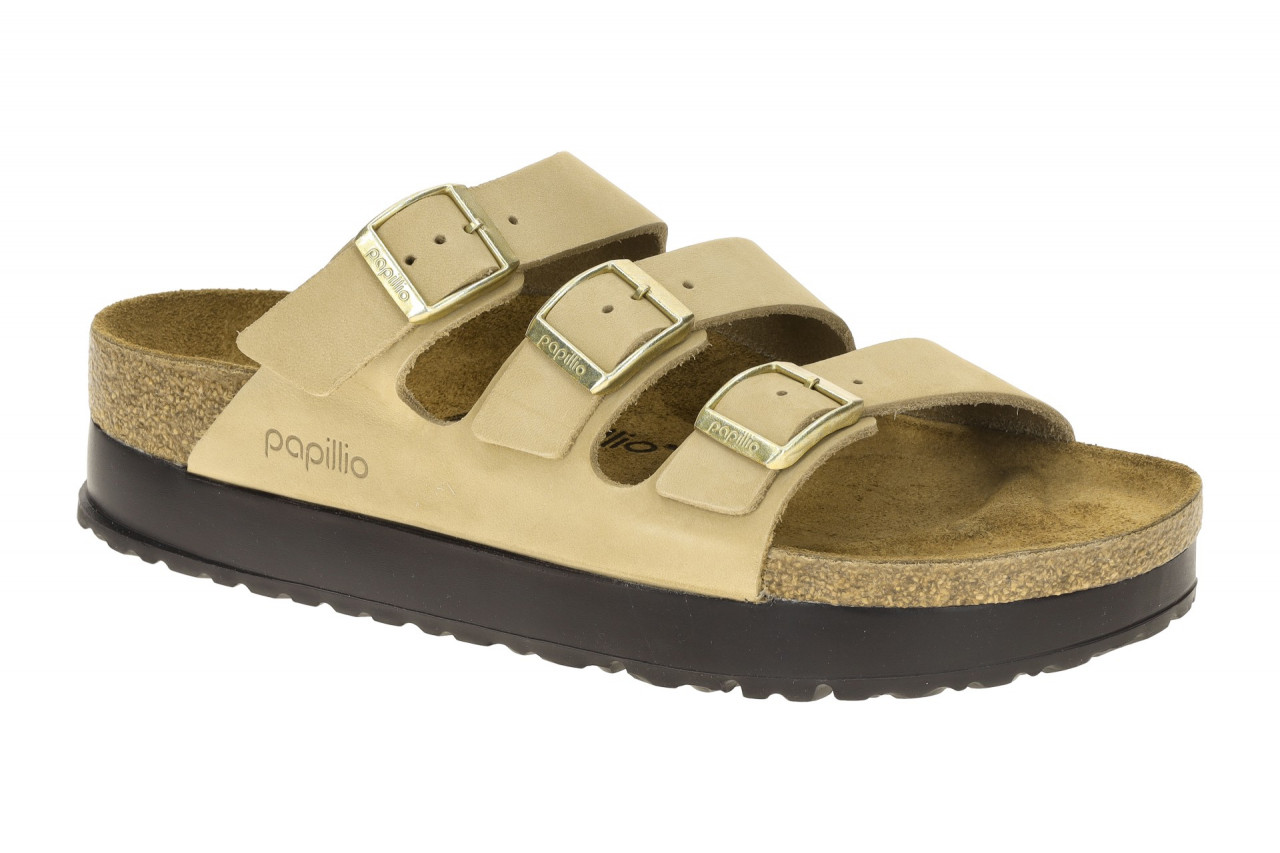 Birkenstock 1029760 BS Florida Beige Sandcastle Damen Plateau Pantolette Nubu... 1 Birkenstock 1029760 BS Florida Beige Sandcastle Damen Plateau Pantolette Nubu...