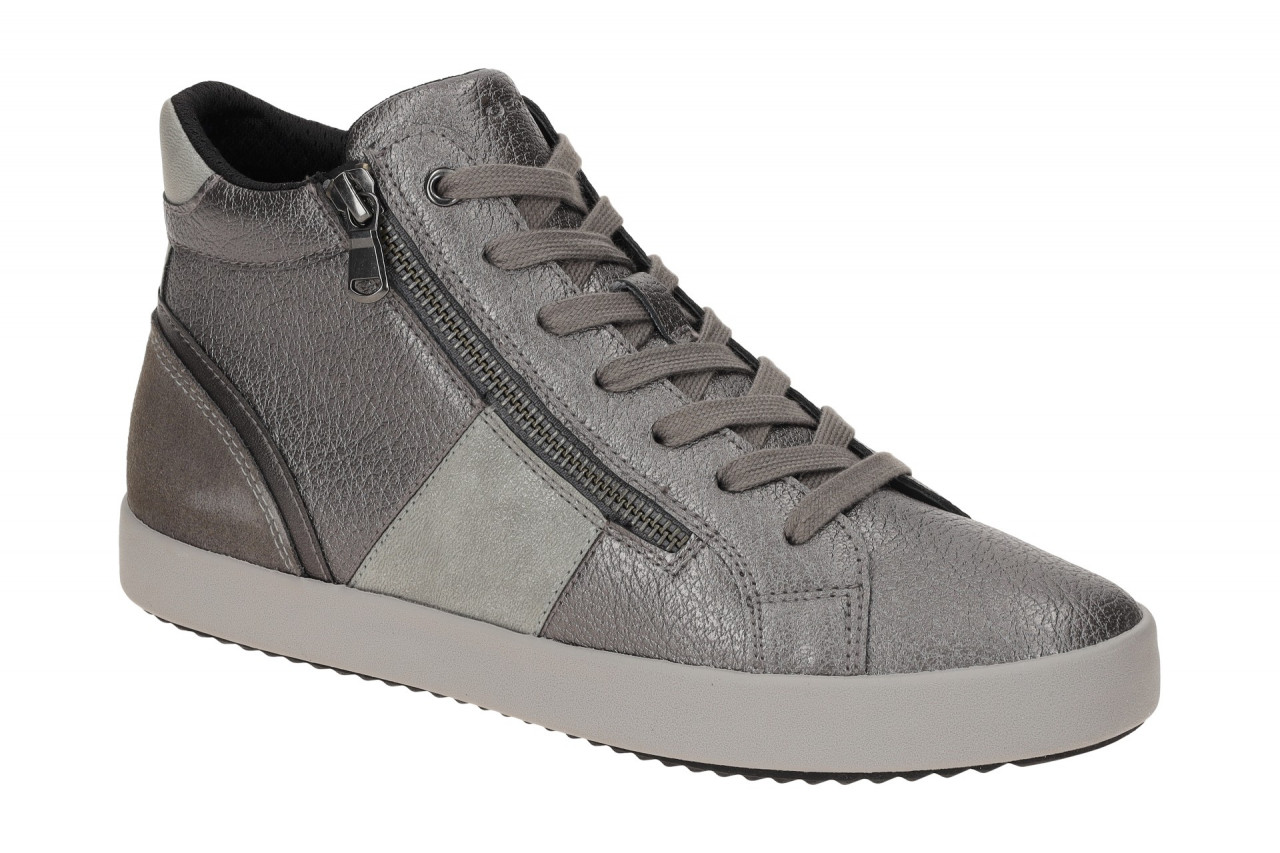 Geox D366HD BLOMIEE Damen Mid-Cut Sneaker grau - grey neu mit Rei?verschluss 1 Geox D366HD BLOMIEE Damen Mid-Cut Sneaker grau - grey neu mit Rei?verschluss