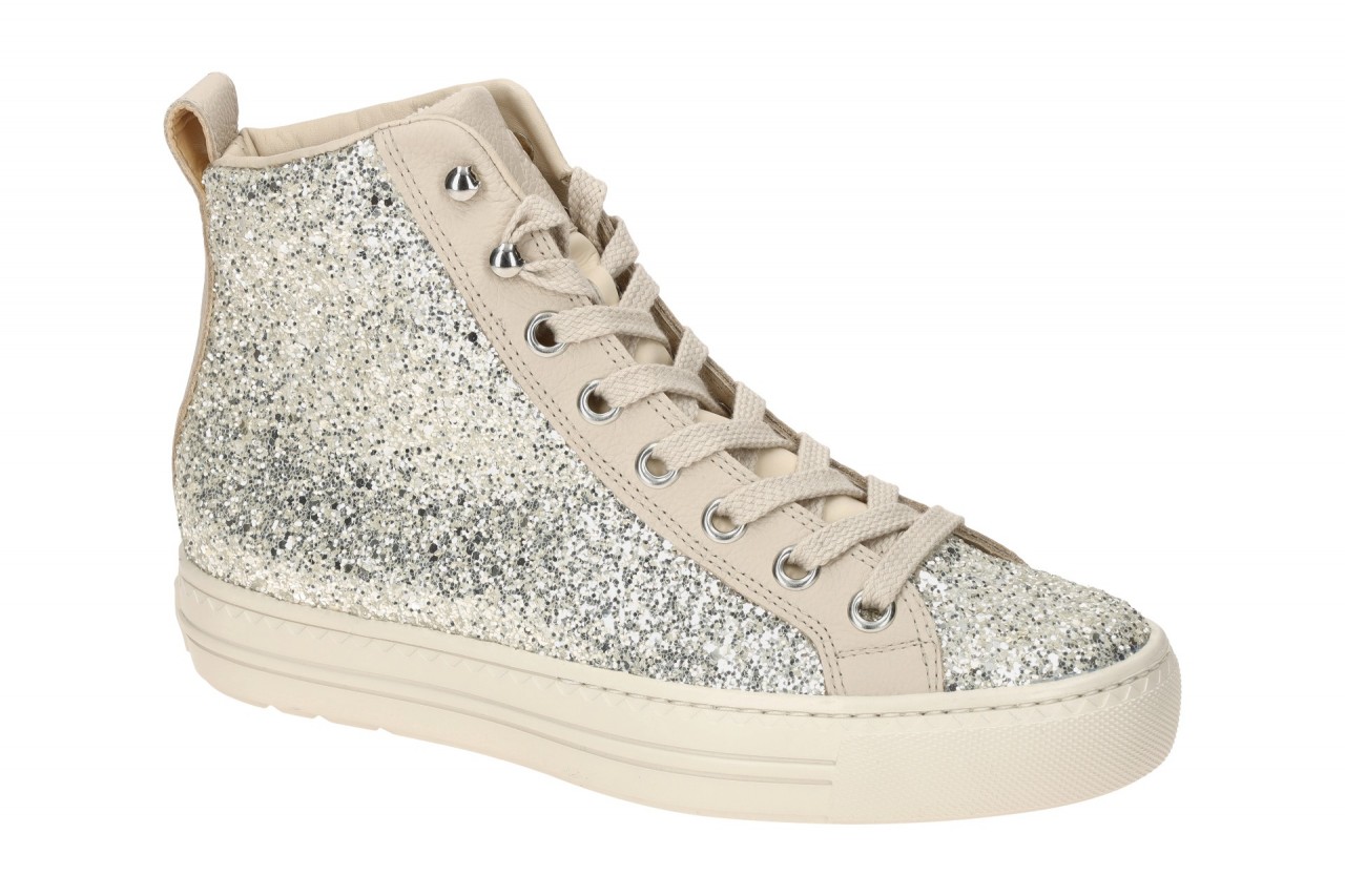 Paul Green Damen Sneaker 5312-01x Beige Palegold/Biscuit Glitzer + Echtleder ... 1 Paul Green Damen Sneaker 5312-01x Beige Palegold/Biscuit Glitzer + Echtleder ...
