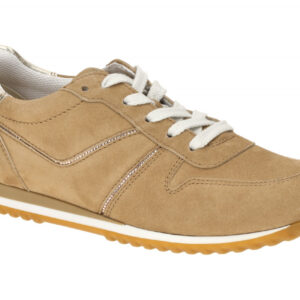Paul Green Damen Sneaker 5332-04 in Braun Dakar/Oro - Velourleder + Glitzer -...
