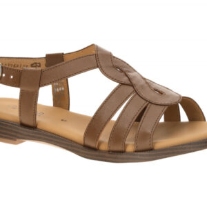 Gabor 85.500 Damen Riemchen Sandalette Braun Cognac - Best Fitting