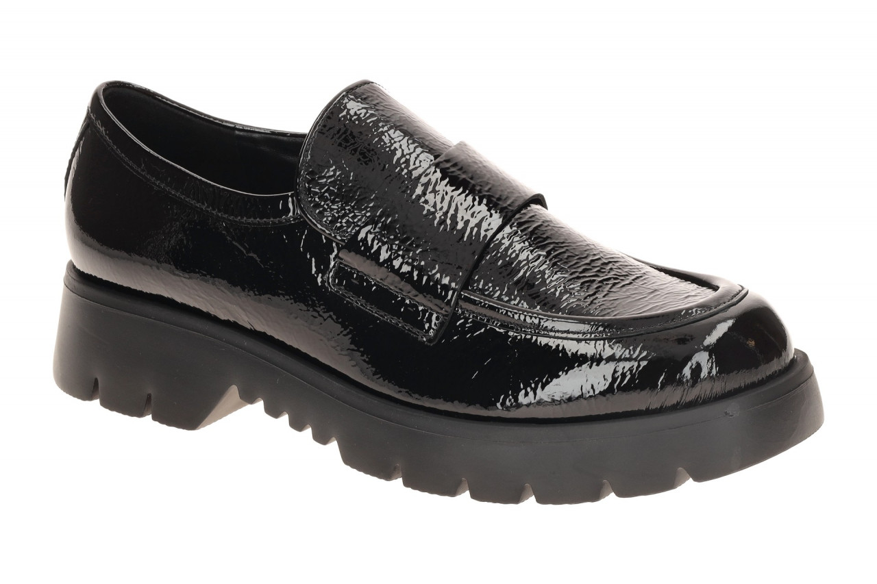 H?gl 2425 FINN Damen Slipper Plateau Loafer Schwarz Lackleder Memory Foam 1 H?gl 2425 FINN Damen Slipper Plateau Loafer Schwarz Lackleder Memory Foam