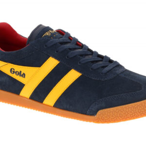 Gola CMA192PY Harrier Herren Sneaker Navy/Sun/Red Echtleder Textil Innenfutter