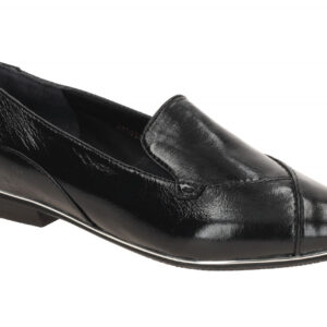 Everybody 23507C2399 VE001 BLYTHE Damen Slipper Schwarz Glanz - Silberrahmen