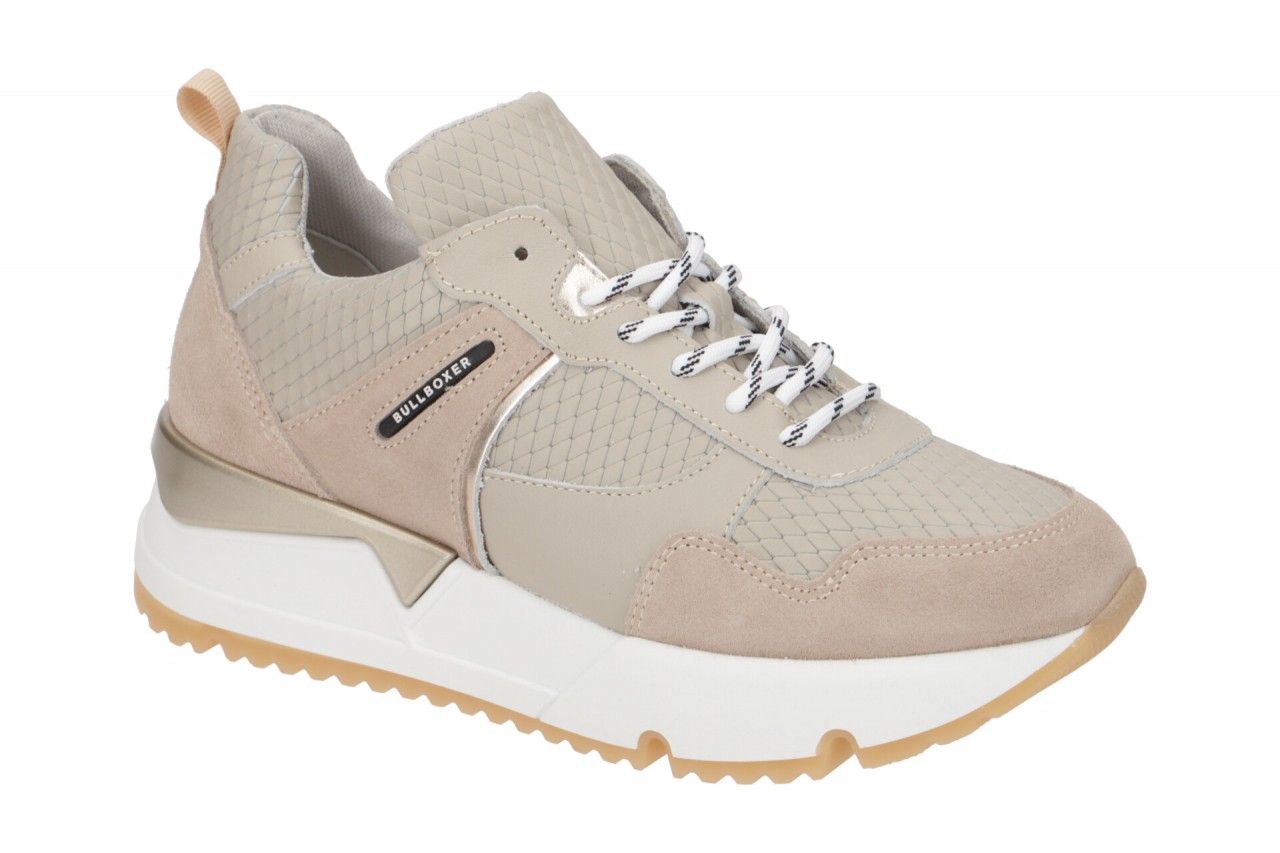 Bullboxer Damenschuhe 323015E5C_SNGD beige/Grau/Wei?/Gold - sportliche Schn?r... 1 Bullboxer Damenschuhe 323015E5C_SNGD beige/Grau/Wei?/Gold - sportliche Schn?r...