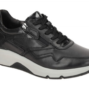 Gabor 06.896.57 Rollings Soft Damenschuhe Schwarz (S.grau) - Sportliche Sneaker