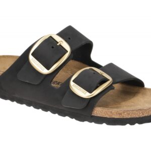 Birkenstock 1023290 ARIZONA BIG BUCKLE Damen Pantoletten Schwarz - Anatomisch...