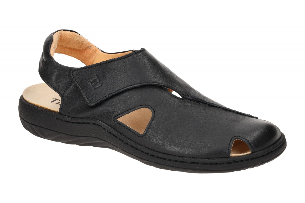 Think 294 Herren Sandale CHANGE Schwarz Echtleder Klettverschluss 1 Think 294 Herren Sandale CHANGE Schwarz Echtleder Klettverschluss