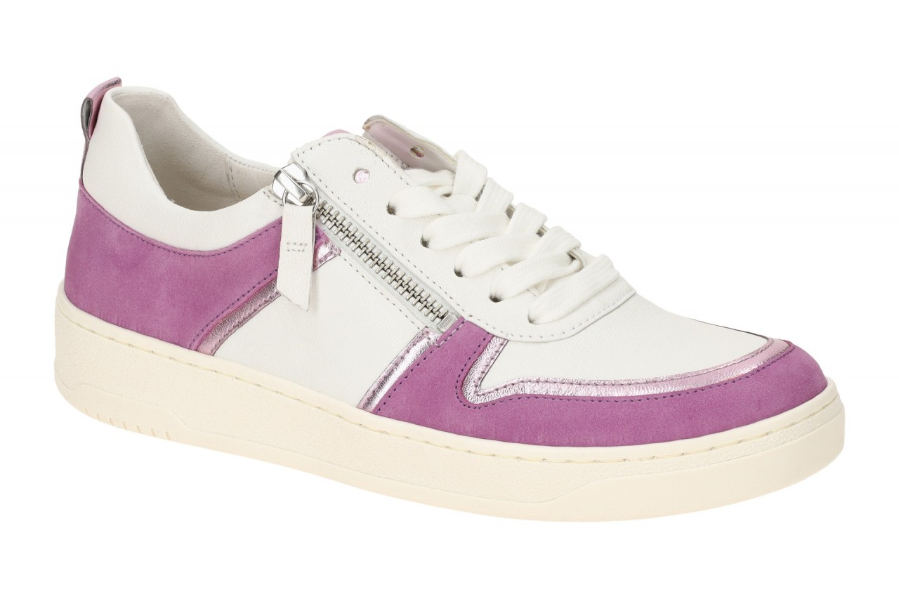 Gabor 43.340 - BEST FITTING Damen Sneaker wei?/lila Gummi-Laufsohle & herausn... 1 Gabor 43.340 - BEST FITTING Damen Sneaker wei?/lila Gummi-Laufsohle & herausn...