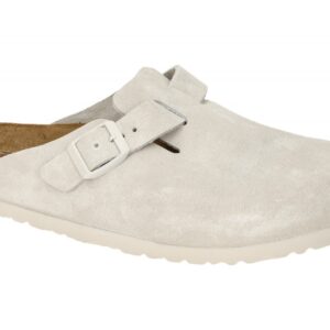 Birkenstock 1024731 BS Boston Clogs Wei? Antique White Echtleder Fu?bett