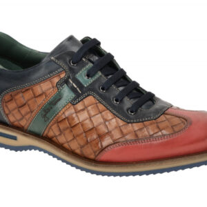 Galizio Torresi Herrenschuhe 312918 in Rot - Elegante Halbschuhe mit Gummisohle