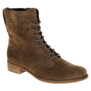Gabor 71.646 Damen Stiefeletten in Whisky Braun - Echtleder mit Schn?rung und...