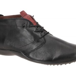 Think Stone 3-000653-0000 Herren Slipper Schwarz Echtleder Gummisohle Kaltfutter