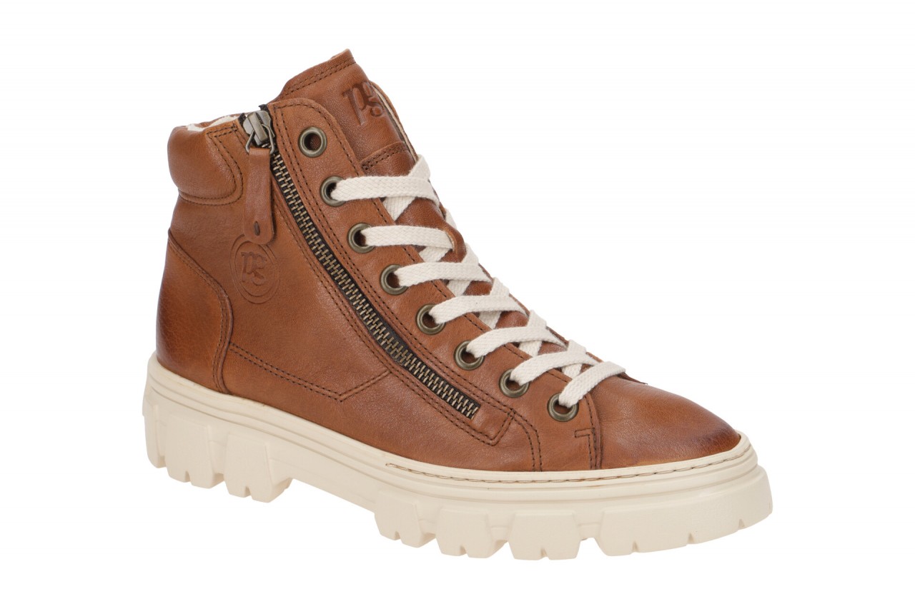 Paul Green Damen Stiefeletten 5210-03 - Braun Cognac Sportliche Mid-Sneaker B... 1 Paul Green Damen Stiefeletten 5210-03 - Braun Cognac Sportliche Mid-Sneaker B...