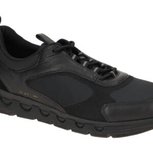 Geox U46HRA 0FU85 C9999 Herren Sneakers All Black Zero Shock System
