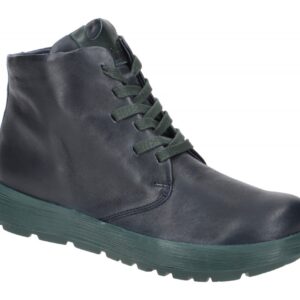 Think Damen Stiefeletten COMODA 628 in Navy/Kombi, Bequeme Schn?r-Boots aus E...