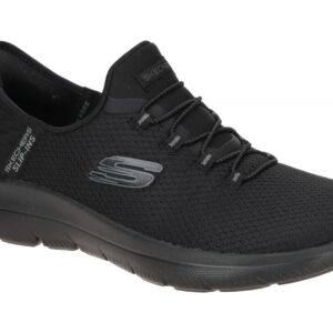 Skechers 150123 BBK Damen Sneaker Schwarz Air Cooled Memory Foam Vegan Mesh