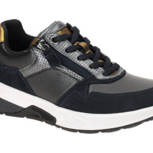 Gabor 76.847.46 ROLLINGSOFT Damenschuhe Sneakers blau anthrazit/darkblue bequem