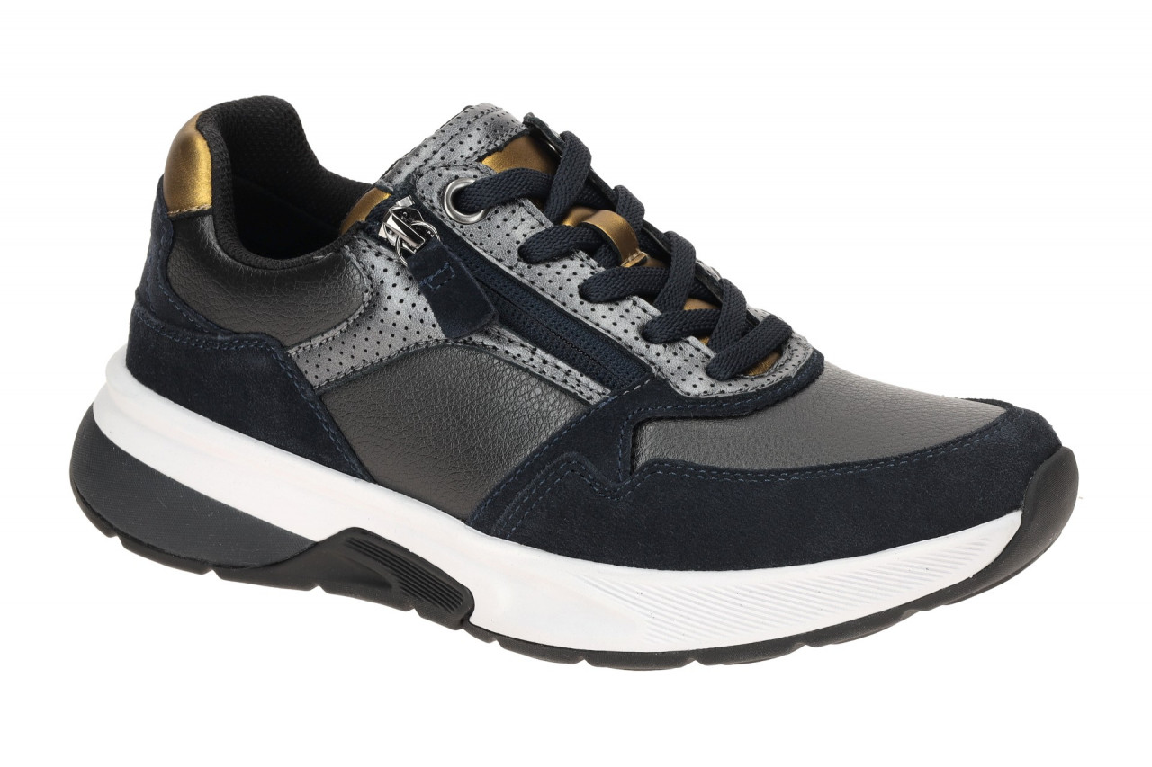 Gabor 76.847.46 ROLLINGSOFT Damenschuhe Sneakers blau anthrazit/darkblue bequem 1 Gabor 76.847.46 ROLLINGSOFT Damenschuhe Sneakers blau anthrazit/darkblue bequem