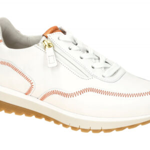 Gabor 66.379.55 TURIN Comfort Damenschuhe Wei? Apricot Rundhals Schn?rung
