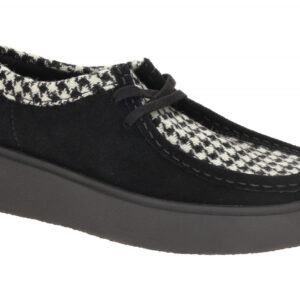 Clarks 26184945 4 TORVIEW Damen Schn?r-Halbschuhe Schwarz bequem Plateau Moka...
