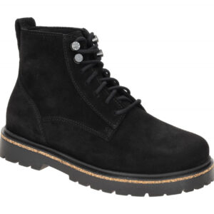 Birkenstock Damen Stiefeletten 1028930 Highwood Lace Mid Schwarz Suede Leather