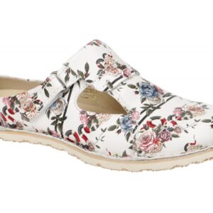 Eject 11191.001 Wei? multi Flower Damenschuhe Pantoletten Clogs Gummisohle Kl...